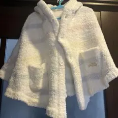 フード付きホワイトポンチョ XXSサイズ