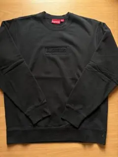 美品　L Supreme Cutout Logo Crewneck blackのサムネイル