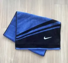 新品☆未使用【NIKE】ナイキ、スポーツタオル、ブルー×ブラック、フェイスタオルのサムネイル