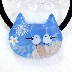 レジンヘアゴム 花畑猫 No.8 - メルカリ