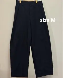 UNIQLO ユニクロ ジャージーバレルレッグパンツ ネイビー M