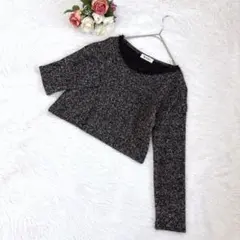 ミルクティー（F）マタニティ産前産後 ニット トップス カットソー ショート丈