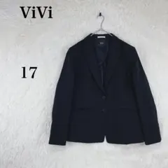 【ヴィヴィ】レディース テーラードジャケット(XL-XXL相当) ブラック 無地