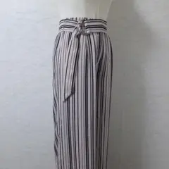 リゼクシー マルチストライプ ヴィーナス テーパードパンツ スラックス