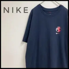 NIKE Tシャツ 半袖 WORLDWIDE バックプリント ネイビー 紺 ロゴ