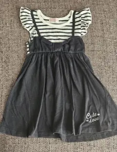 ストライプ ワンピース 110