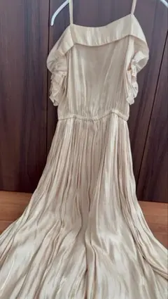 JILL STUART イエロー　オフショルダーワンピース　結婚式　ドレスアップ