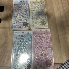 しずくちゃん　ミニボンボンドロップシール　4枚コンプリートセット　2