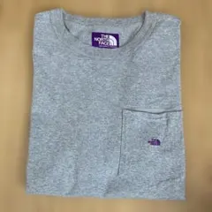 【限定品】パープルレーベル　ポケットTシャツ　グレーXL NT3315N