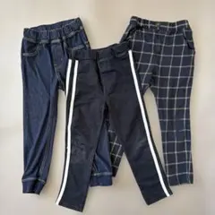 キッズ 男の子 長ズボン ネイビー 保育園用 シンプル 110cm