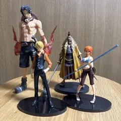 ワンピース フィギュア まとめ売り エース シキ サンジ ナミ