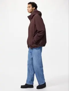 UNIQLO メンズ　ワイドストレートジーンズ　サイズ30 64Blue