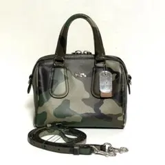 COACH ミニサリーサッチェル 2wayバッグ カモフラージュ 33591