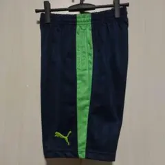 プーマ PUMA ジャージ ハーフパンツ ボトムス メンズ Sサイズ 紺/黄緑