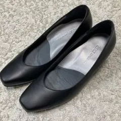 【美品】アシックスウォーキング ペダラ パンプス 23cm E ブラックのサムネイル
