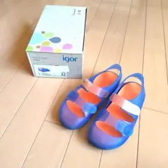 igor サンダル 約20cmサイズ ライトブルー-オレンジのサムネイル
