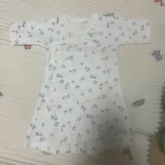 青い鳥柄半袖コンビ肌着 95cm以下