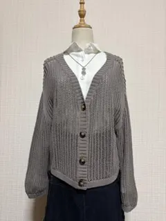 クールカレアン koosグレー カーディガン M