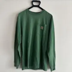 Carhartt ポケット付き長袖Tシャツ グリーンのサムネイル