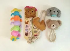 犬用おもちゃ ぬいぐるみ ロープ 4点セット モンシェリ ラディカ