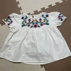 Zara BabyGirl 刺繍ホワイトチュニック 2/3歳