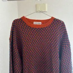 ティーナジョジュン TINA JOJUN オレンジ 青 ニット セーター 美品