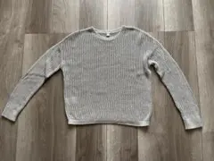未使用　美品　UNIQLO 3DメッシュクルーネックセーターS