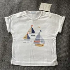 【新品】ファミリアヨット白Tシャツホワイト80