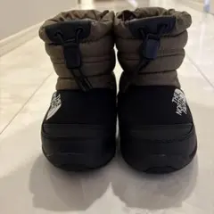 THE NORTH FACE キッズヌプシ　ブーツ カーキ/ブラック　14センチ