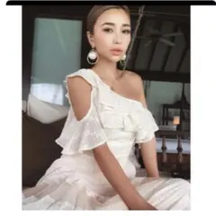 eimy istoire エイミーイストワール ワンピースオフホワイト