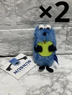 パペットスンスン　ぬいぐるみマスコット　　フルーツver.　青リンゴ　①