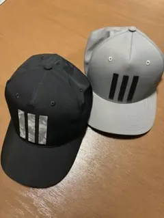 adidas GOLF スリーストライプ キャップ 2個セット