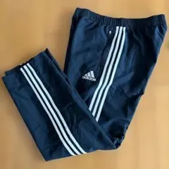 adidas アディダス トラックパンツ ナイロンパンツ 黒白 3ライン