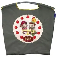 【新品&正規品】ボールアンドチェーン 不二家 ペコちゃん エコバッグ M グレー