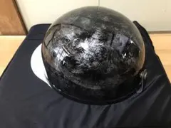 ラップ塗装キャンディーピンクラメヘルメット 半キャップ ビッグ