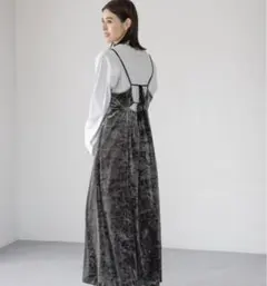 LEPSIM クラッシュベロアキャミワンピース