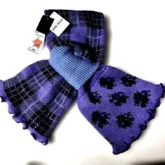新品タグ付き アナスイ　キャンディマフラー　紫　パープル　マフラー　百貨店