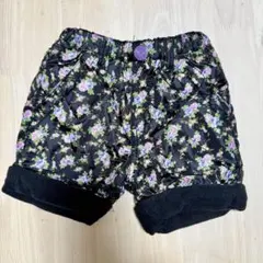 値下げ‼︎ 花柄☆裏地あったかショーパン☆100cm ⑨