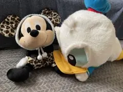 ミッキーマウス ぬいぐるみ ヒョウ柄 ドナルドダック まとめ売り