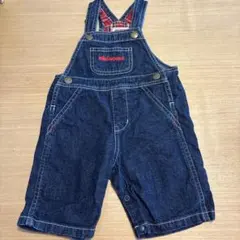 （美品）miki HOUSE デニムオーバーオール 80