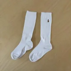 ラルフローレン　ハイソックス　ホワイト　16-18cm