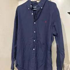 Ralph Lauren Classic Fit 長袖シャツ ネイビー Mのサムネイル