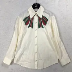 GUCCI シャツ ブラウス Mサイズ 美品 GUCCI - Gucciブラウスの通販 by Moni's shop｜グッチならラクマ