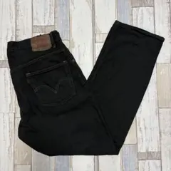 リーバイス Levis 505 黒染め ブラックデニム W36 L32 後染め