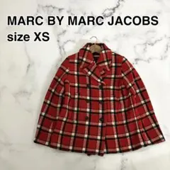 ◇ MARC JACOBS チェック柄 Pコート ピーコート 赤 レッドのサムネイル