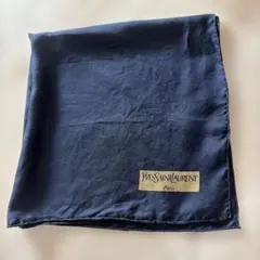 YVES SAINT LAURENT スカーフ ネイビー