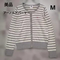 美品arnold palmer timeless ボーダーカーディガン М