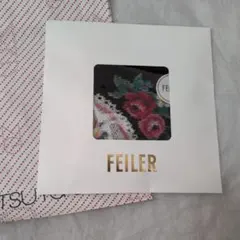 新品　FEILER フェイラー花柄タオルハンカチ