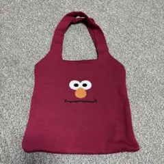 GU エルモ ニットバッグ レッド