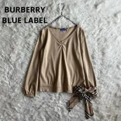 極美品⭐️バーバリーブルーレーベル　長袖カットソー　ノバチェック　ホースロゴ　M